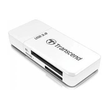 Transcend Flash Reader RDF5 - USB 3.0 - Esterno - SDHC, SDXC, microSDHC, microSDXC - white