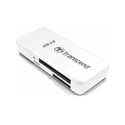 Transcend Flash Reader RDF5 - USB 3.0 - Esterno - SDHC, SDXC, microSDHC, microSDXC - white