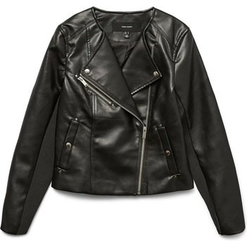 Vero Moda Яке Vero Moda Riley Faux Leather Jacket - Black