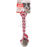 Flamingo Jim Pull Rope - въже с тенис топка, розова S