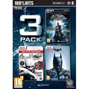 Warner Bros. Interactive Batman Arkham 3 Pack: Origins + City + Asylum (PC)