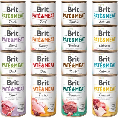 Brit Paštika & Maso Mix Chutí v konzervě 16 x 400 g
