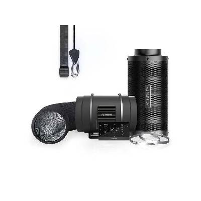 AC Infinity Air Filter Set AI+ PRO 200mm, Inline Duct Fan With AI+ Controller and Activated Charcoal Filter
