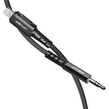 Acefast C1-06 audio k iPhone Lightning 8-pin - Jack 3,5 mm (samec) MFI hliníková slitina, 1,2m, černý