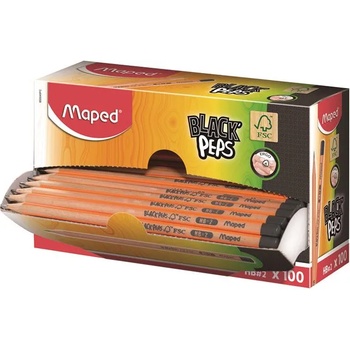 Maped Графитен молив, HB, триъгълен, MAPED "Black Peps" 850040FC (850040FC)