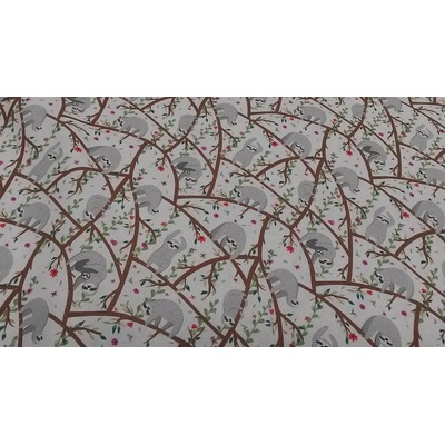 Bavlnená látka LEŇOCHODI 2 šírka 150 cm