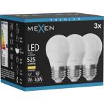 Mexen Nova 3x LED крушка E27, G45, 5W, Топла - 3000K, 525 lm - L101-E27-0530-01x03 (L101-E27-0530-01x03)