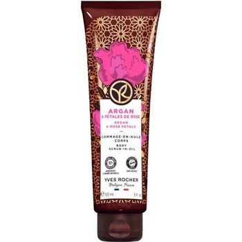 Yves Rocher Bain Nature Ексфолиант за тяло, арган и роза, 150 ml