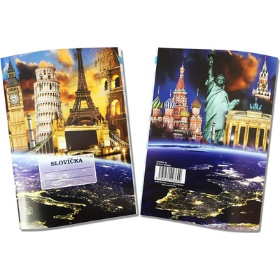 Reas Pack Sešit 544 Slovíčka A5 linkovaný Svět