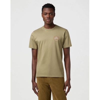 Wrangler pánské triko Small Graphic Tee 112371473 Aloe