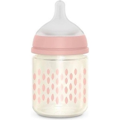 Suavinex Láhev sklo Bonhomia fyziologická SX PRO SF růžová 120 ml