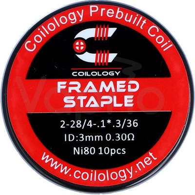 Coilology predmotané špirálky Framed Staple Ni80 0,3ohm