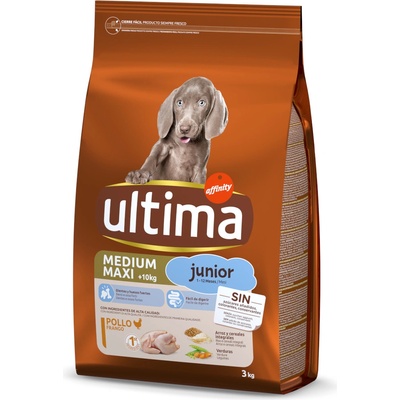 Ultima Medium & Maxi Junior s kuřecím 2 x 3 kg