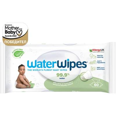 WaterWipes 1 пакет Бебешки кърпички Water Wipes Soapberry x 60 бр