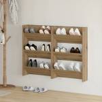 vidaXL Шкаф за обувки 2 бр. 60 x 18 x 90 см Инженерна дървесина (875149)