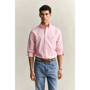 Gant Regular Fit Poplin Shirt - Washed Pink 666