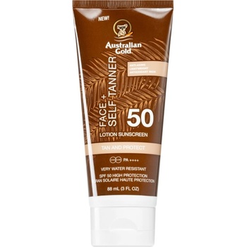 Image 1 of Australian Gold Face + Self Tanner автобронзант крем за лице SPF 50 88ml