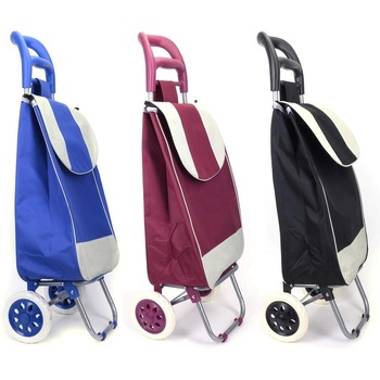 Голяма пазарска чанта с колелца