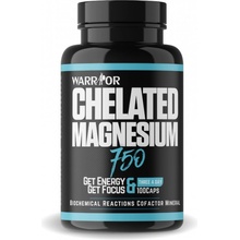 Warrior Chelated Magnesium magnézium chelát 100 kapslí