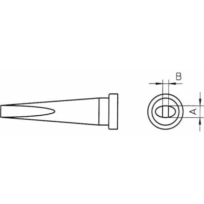 Weller LT-M spájkovací hrot dlátová forma, dlhá Veľkosť hrotov 3.2 mm Obsah 1 ks