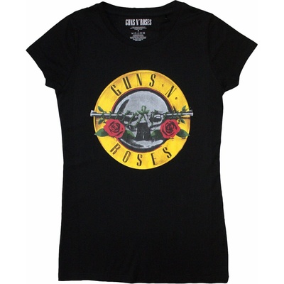Guns N’ Roses tričko Classic Bullet Logo Čierna