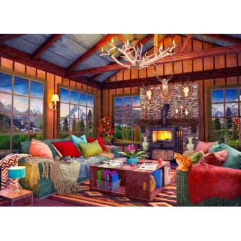 Image 1 of Bluebird Puzzle - Puzzle Davison: Cabin Holiday Home - 500 piese