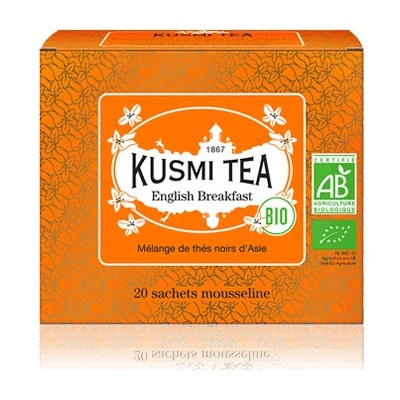 Kusmi Tea Porcovaný bio organický černý čaj English Breakfast 20 sáčků 40 g