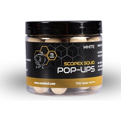 Kevin Nash floating boilies Pop Ups Scopex Squid White 75g 20mm