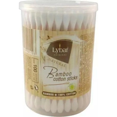 Lybar Natural Bamboo vatové tyčinky 100 ks