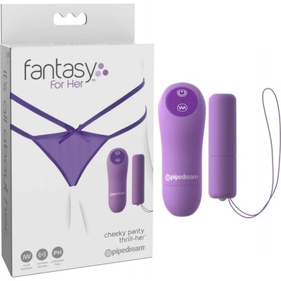 Гащички с вибриращ куршум, фантазия за нея - Cheeky Panty (PIPE493212)