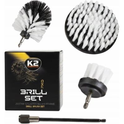 K2 Sada kartáčů BRILL SET PRO 3dílná sada šroubováků
