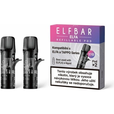 Elfbar ELFA PRO cartridge 1,1 ohm 2 ks