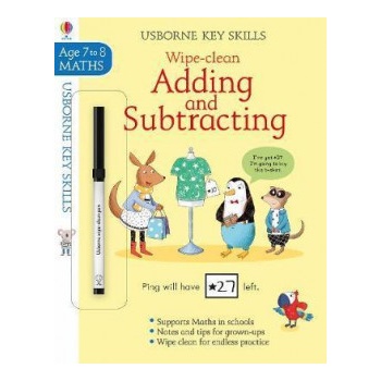 Wipe-Clean Adding and Subtracting 7-8