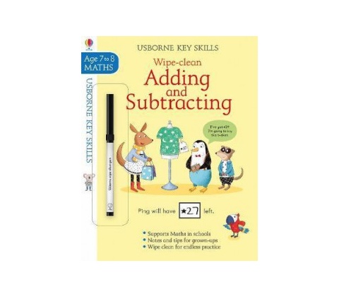 Wipe-Clean Adding and Subtracting 7-8