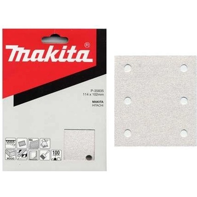 Papír brusný Makita P-35829, 114x102mm, hrubost P80, 10ks
