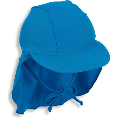 Sterntaler Детска шапка с козирка Sterntaler Kid's Peaked Cap with Neck Protection with Cord Cap - Leuchtblau - размер 43 cm (904-1911-0411)