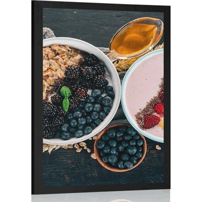 Plakát chutné variace müsli - 40x60 black