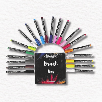 Artmagico Brush pens sada 20 ks