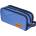 Herlitz Ученически несесер празен, двоен, 3 ципа, neon, uni Blue - Herlitz