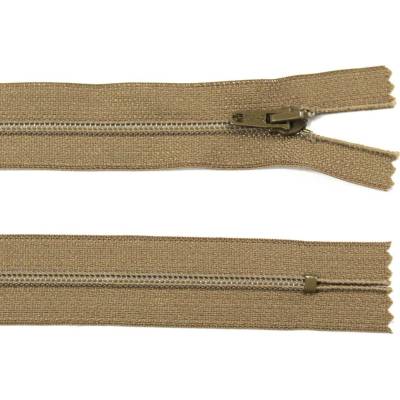 Spirálový zip no.3 nerozepínací 22cm - více barev color: 689 béžovo-hnědá