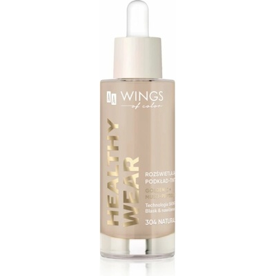 AA Wings of Color Healthy Wear radiant Foundation rozjasňujúci hydratačný make-up 304 Natural Beige 30 ml
