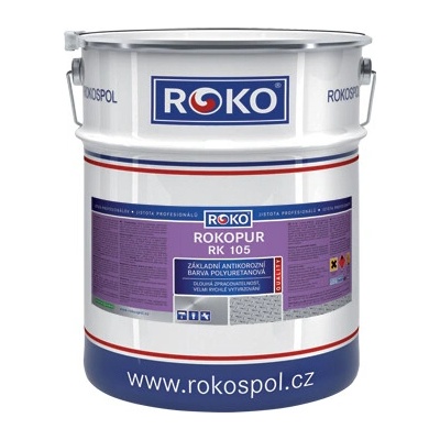 Základní polyuretanová barva Rokopur základ 12 kg 0840 Červenohnědá