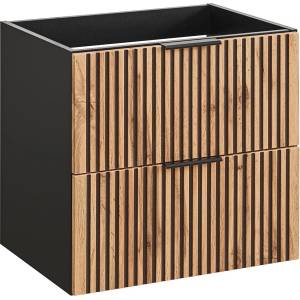 Comad xilo black wotan 82-60-d-2s-Шкаф под мивка за баня xilo черен/дъб (cm0069)