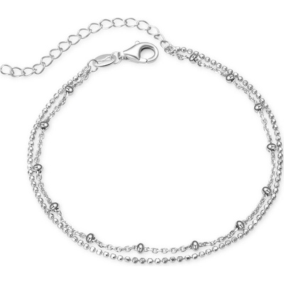 AGATO Dvojitý stříbrný náramek AGB735/21