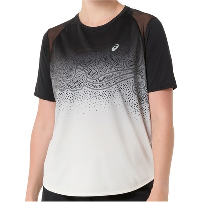 Asics Дамска тениска Asics Women's Road Fade S/S Top Running shirt - Performance Black / Cream - размер XS (916-5453-0311)