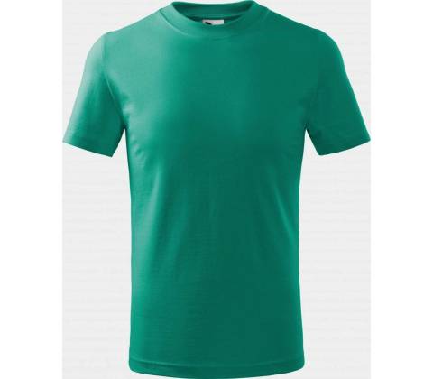 Malfini Basic 138 tričko dětské emerald