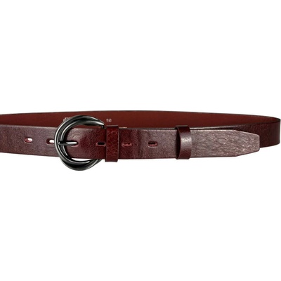Penny Belts Dámský kožený opasek 30-194-95 bordó
