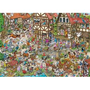 Ravensburger - Puzzle Ray's Comic Series: Time Travel No. 2 Middle Ages - 1 000 piese