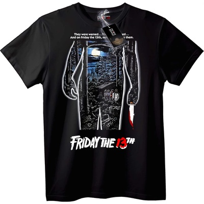 NOONEBRAND Тениска Петък 13-ти Ужаси - L, Black