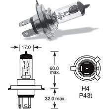 Lucas H4 P43t-38 12V 60/55W